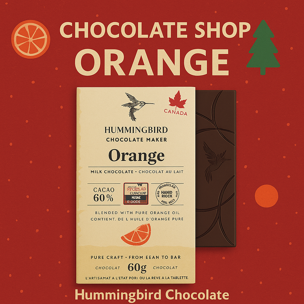 Chocolate Bar Orange Milk 60% - 60g