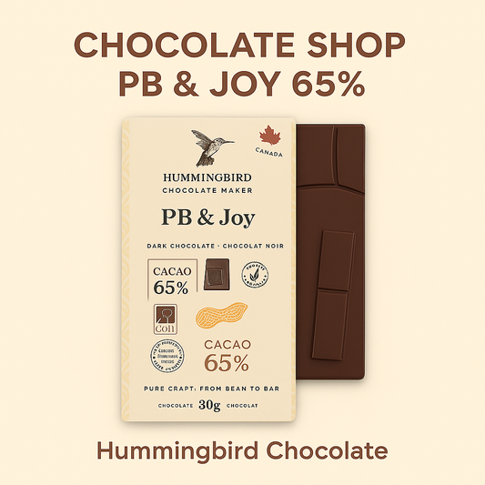 Chocolate Bar PB & JOY 65% - 30g